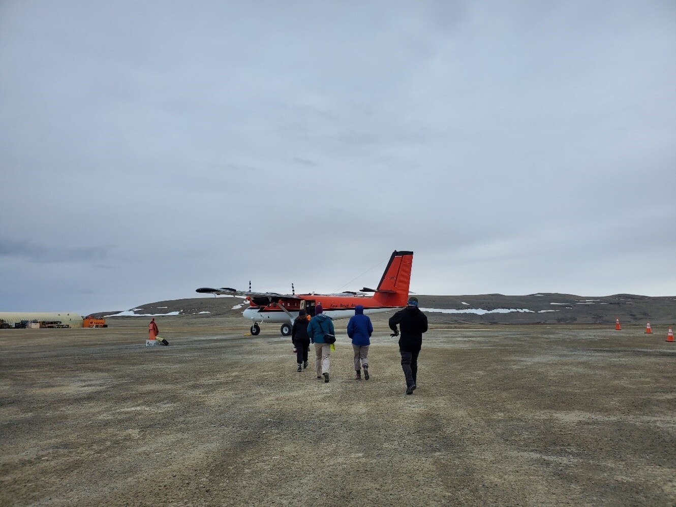 Departure from Resolute Bay by Twin Otter